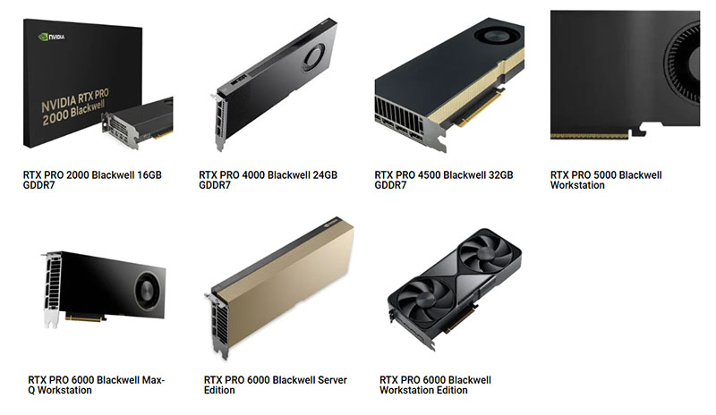 کارت‌های گرافیک حرفه‌ای ایستگاه کاری nvidia