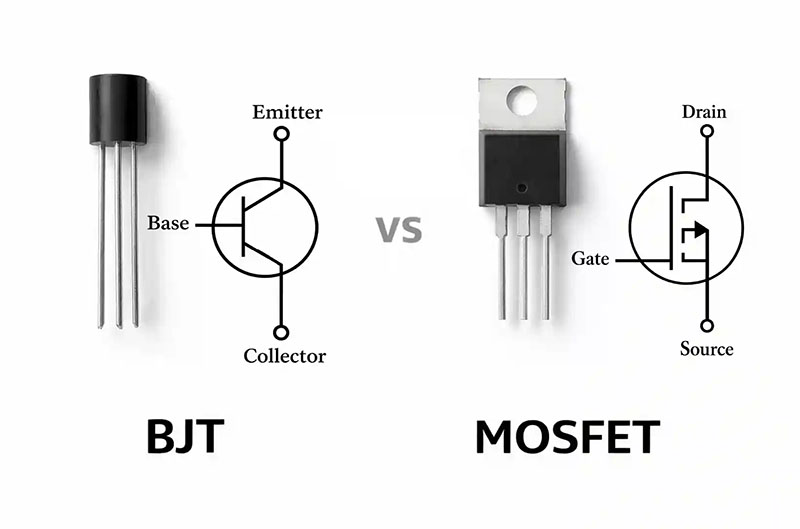 ترانزیستورهای BJT و MOSFET چیستند