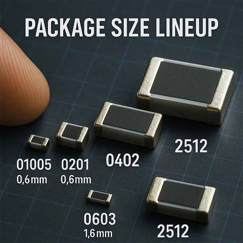 پکیج‌های مقاومت SMD